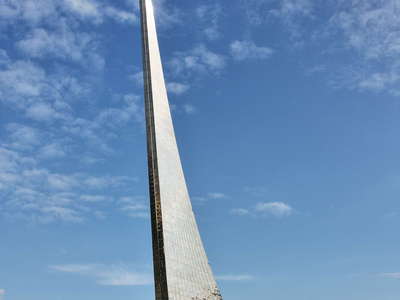 Moscow  |  Rocket monument at VVT