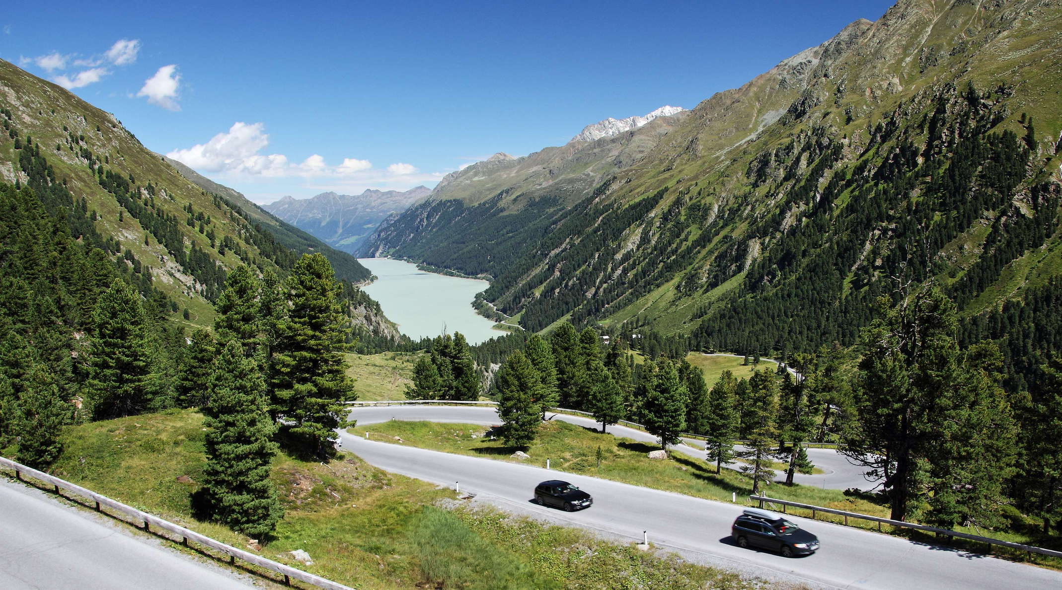 Kaunertal | Treeline area and Gepatsch Reservoir