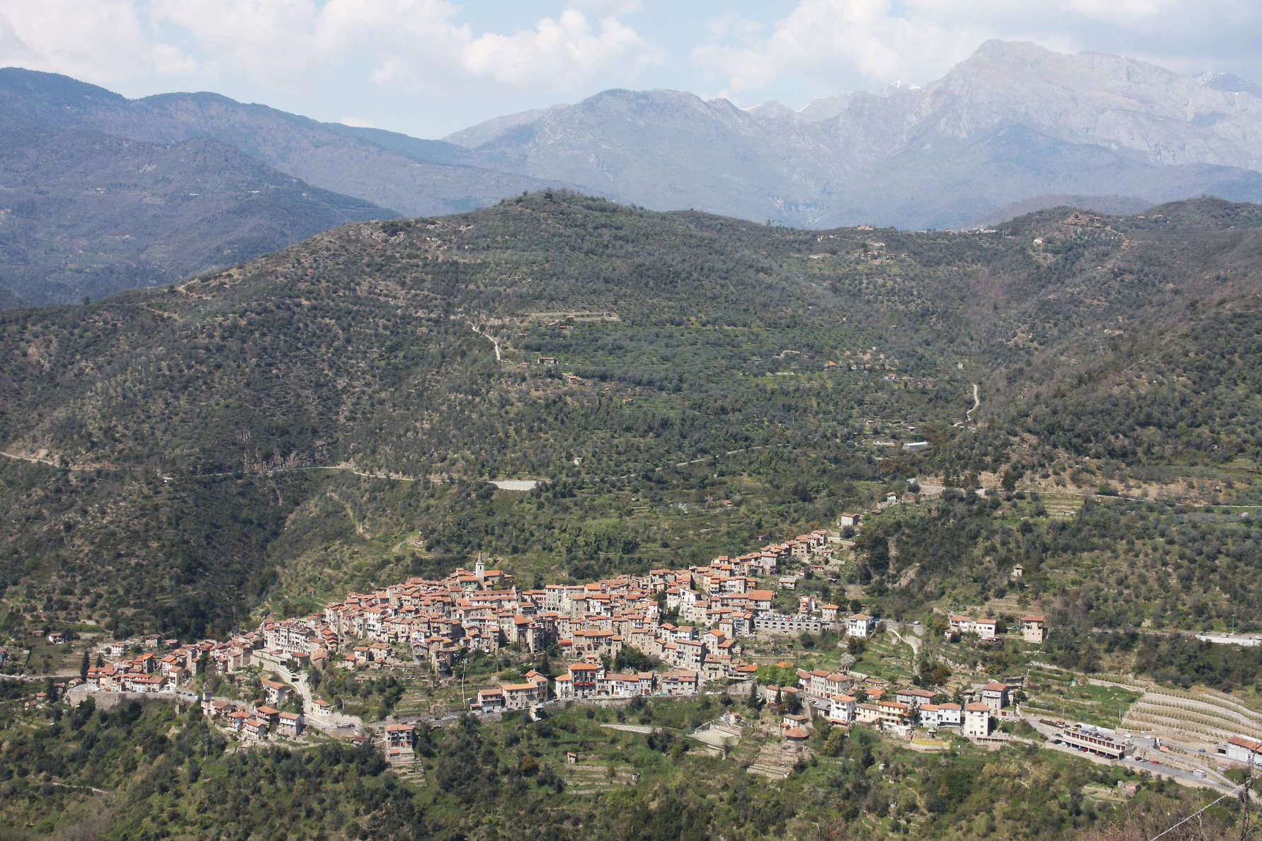Ligurian Alps with Apricale