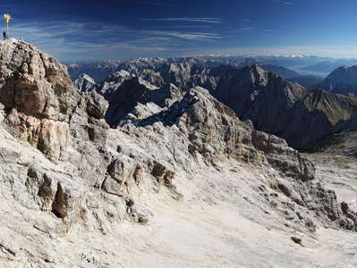 Wetterstein Mountains with Zugspitze