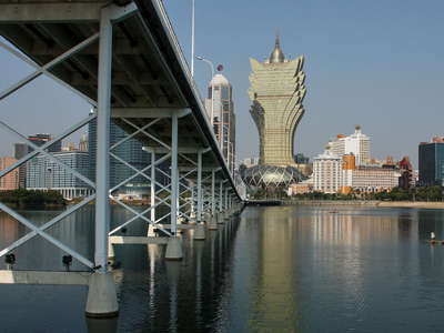 Macau  |  Macau-Taipa Bridge and entertainment district