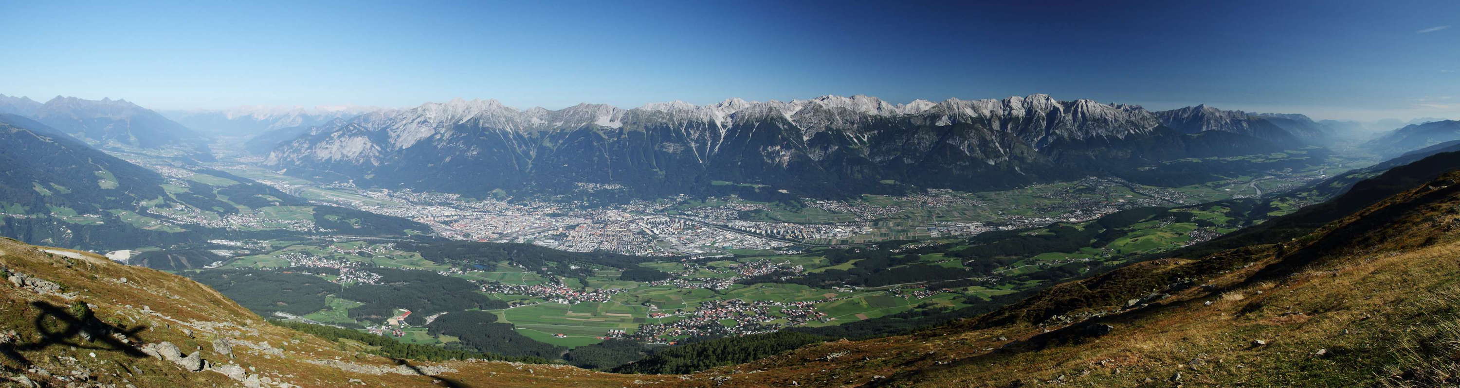 Inntal Valley panorama with Innsbruck