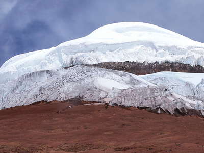 Volcán Cotopaxi with glacier
