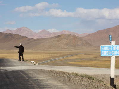 Alichur Pamir  |  Pamir Highway and Kyrgyz man