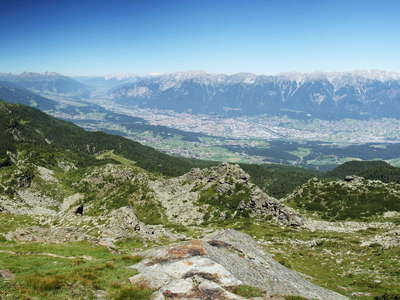 Innsbruck panorama with Patscherkofel