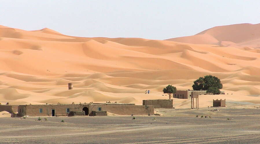 Erg Chebbi with dune field
