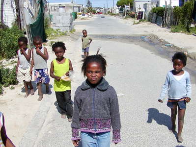 Khayelitsha  |  Street scene with children