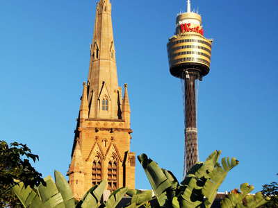 Sydney  |  St. Mary's Cathedral and Sydney Tower