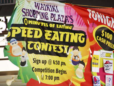 Honolulu  |  Speed eating competition