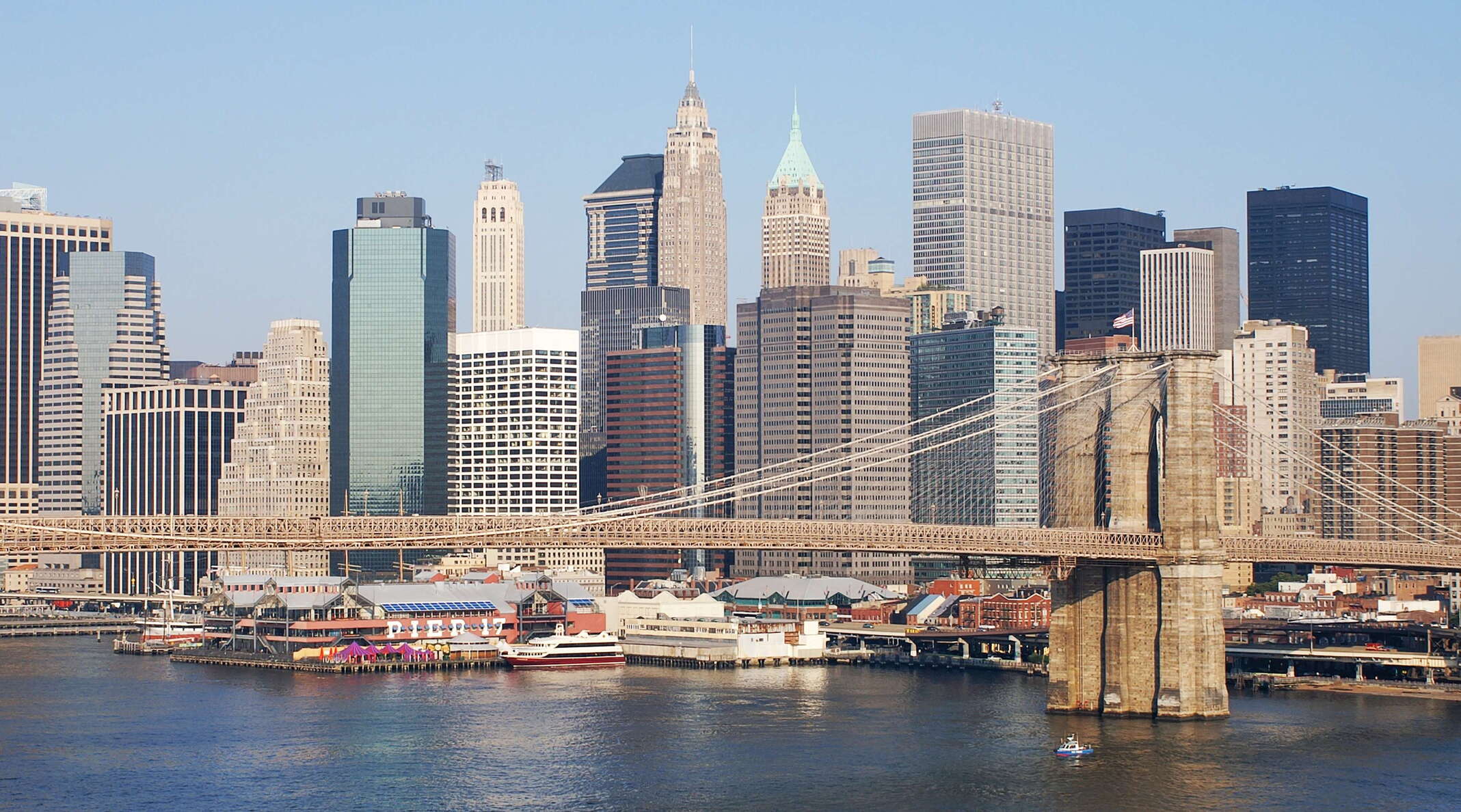 Brooklyn Bridge and Lower Manhattan