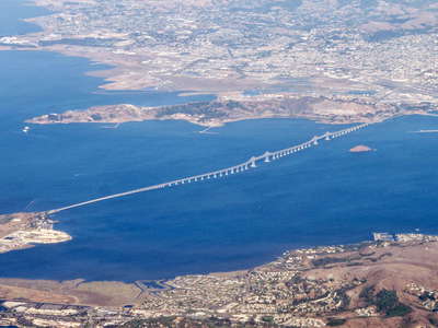 San Francisco Bay with Richmond-San Rafael Bridge