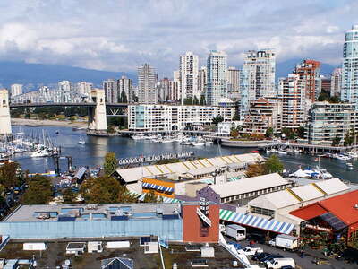 Vancouver  |  Granville Island with Burrard Bridge