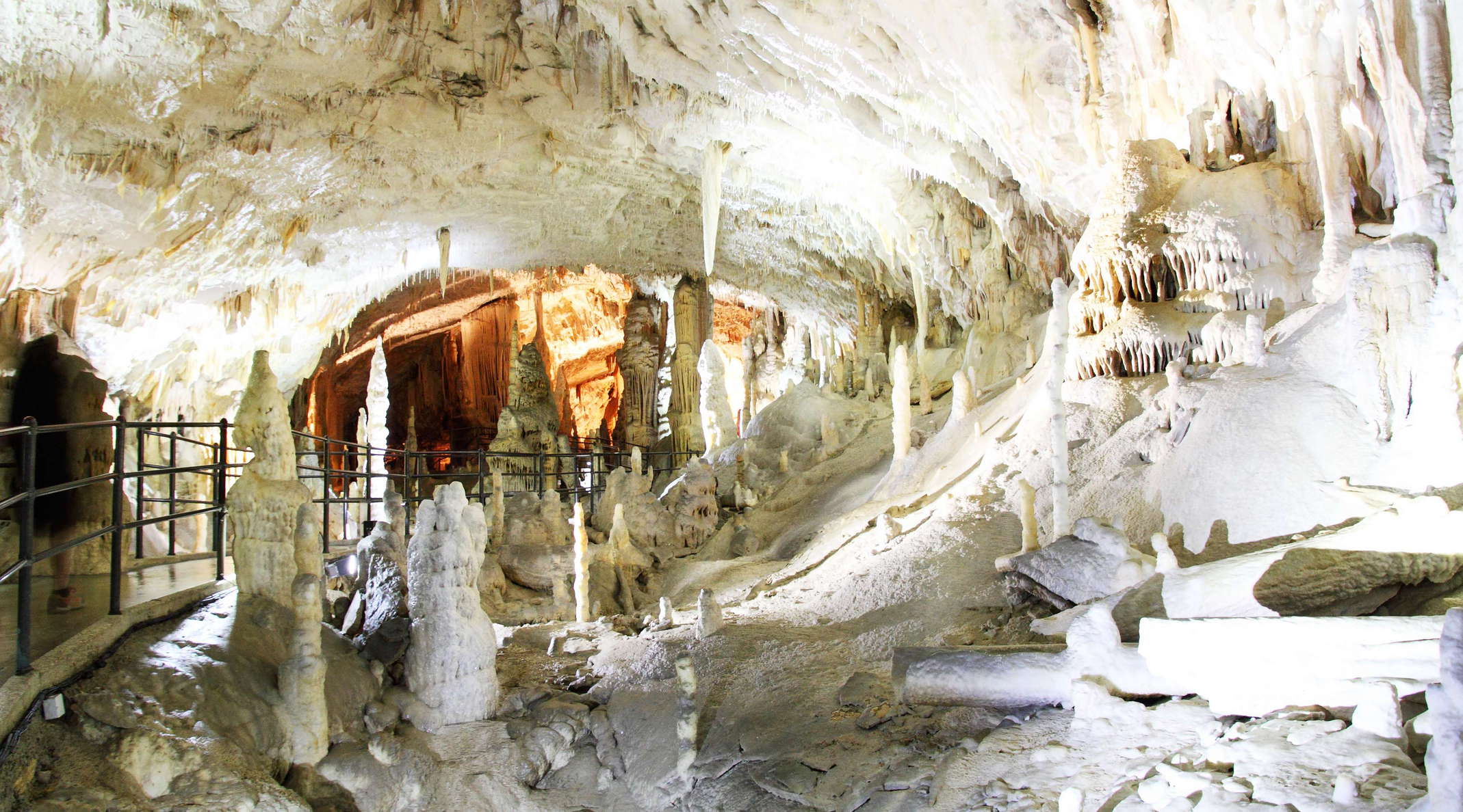 The 24 km long karst cave system - the second longest in Slovenia - was formed by the Pivka River and first discovered in the 17th century. It represents one of the main tourist attractions of the country, developed by a railway. WI_sl022.jpg