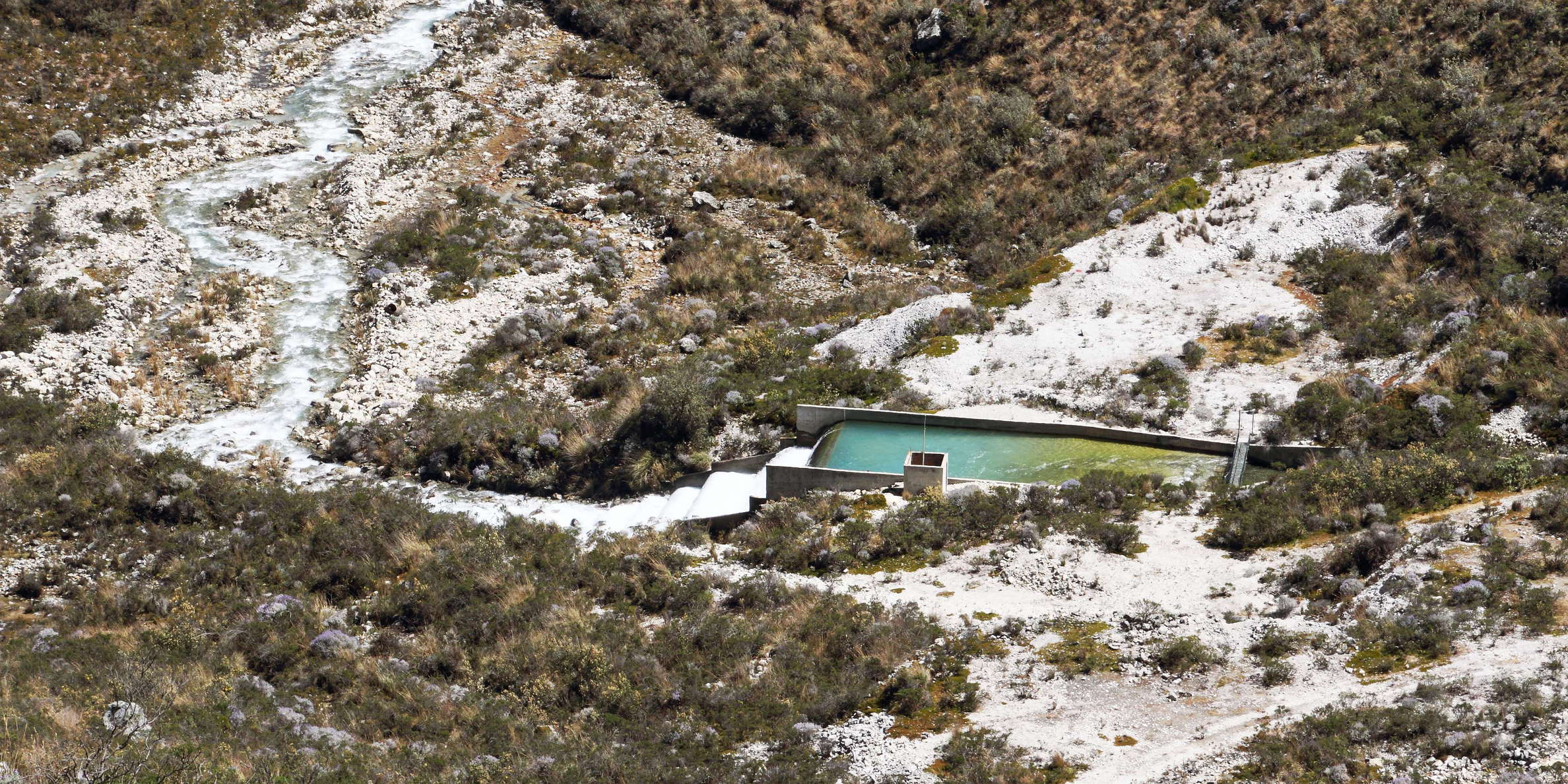 Cordillera Blanca | Artificial drainage of Laguna Parón