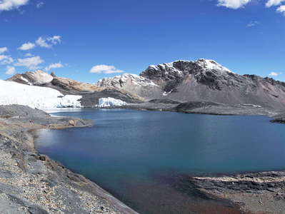 Pastoruri Glacier with proglacial lake
