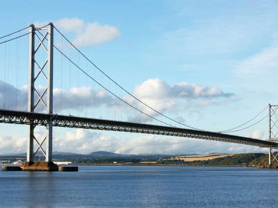 South Queensferry  |  Firth of Forth with Forth Road Bridge