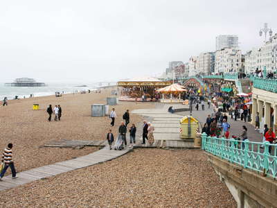 Brighton Beach and West Pier
