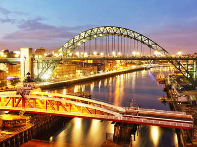 Newcastle  |  Swing Bridge and Tyne Bridge