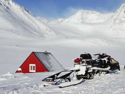 Tarfala Research Station and Isfallsglaciären