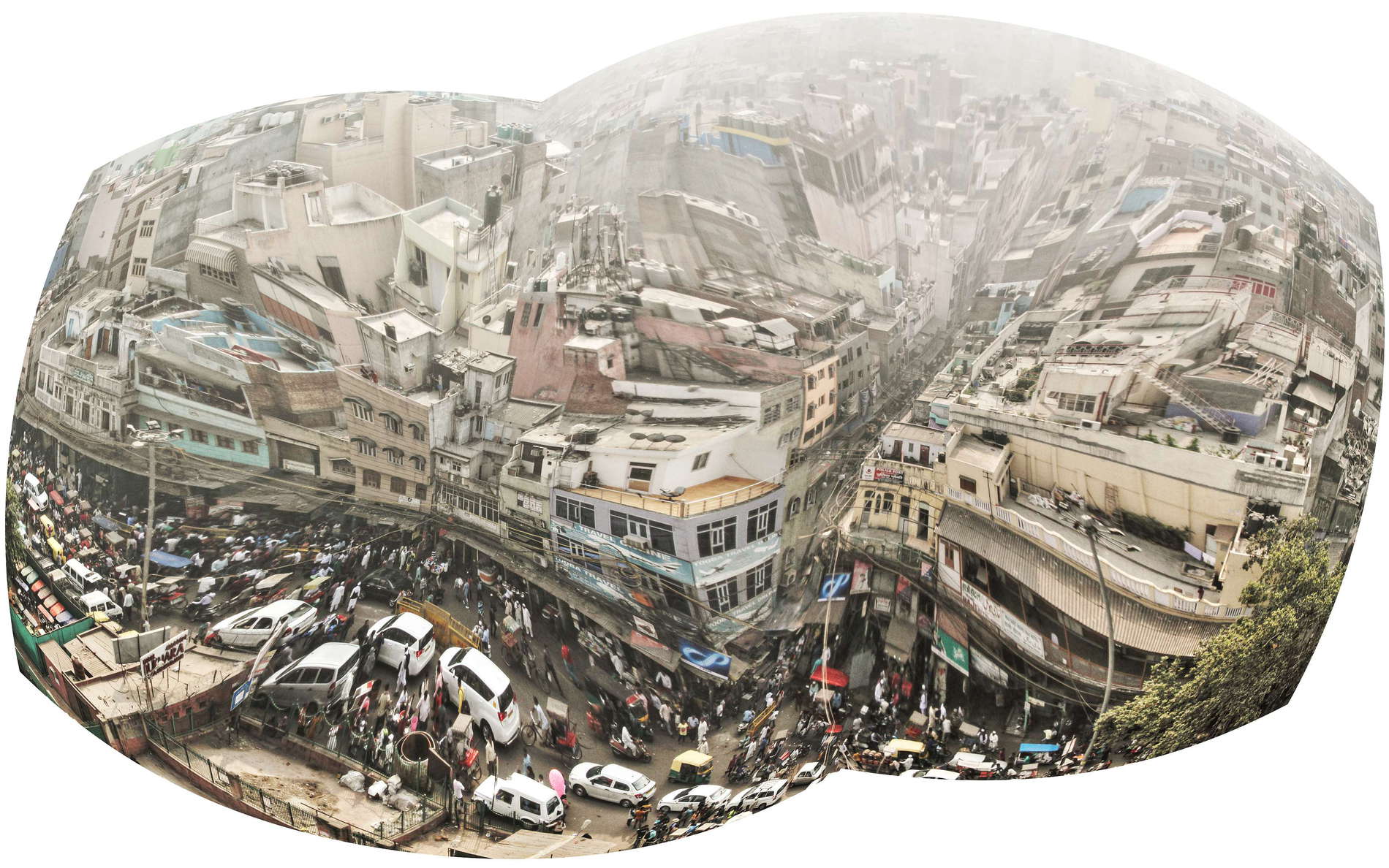 Delhi  |  Old Delhi distorted