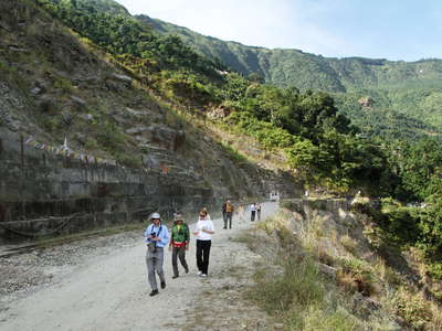 Paglajhora Landslide with Hill Cart Road