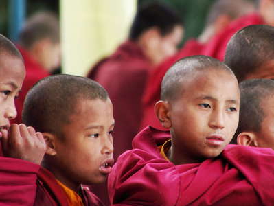Darjeeling  |  Young monks at Dali Monastery