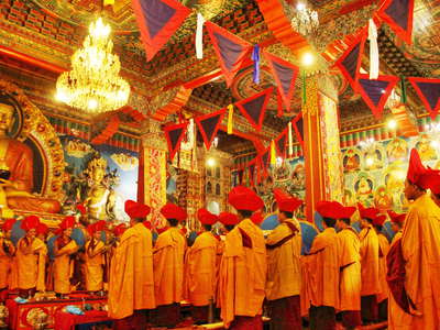 Darjeeling  |  Prayer ceremony at Dali Monastery