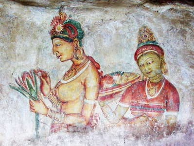 Sigiriya  |  Ancient fresco