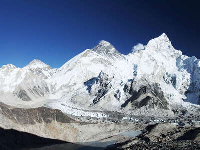 Khumbu Himal with Pumori and Mt. Everest