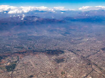 Santigo de Chile from the air