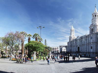 Arequipa  |  Plaza de Armas with cathedral