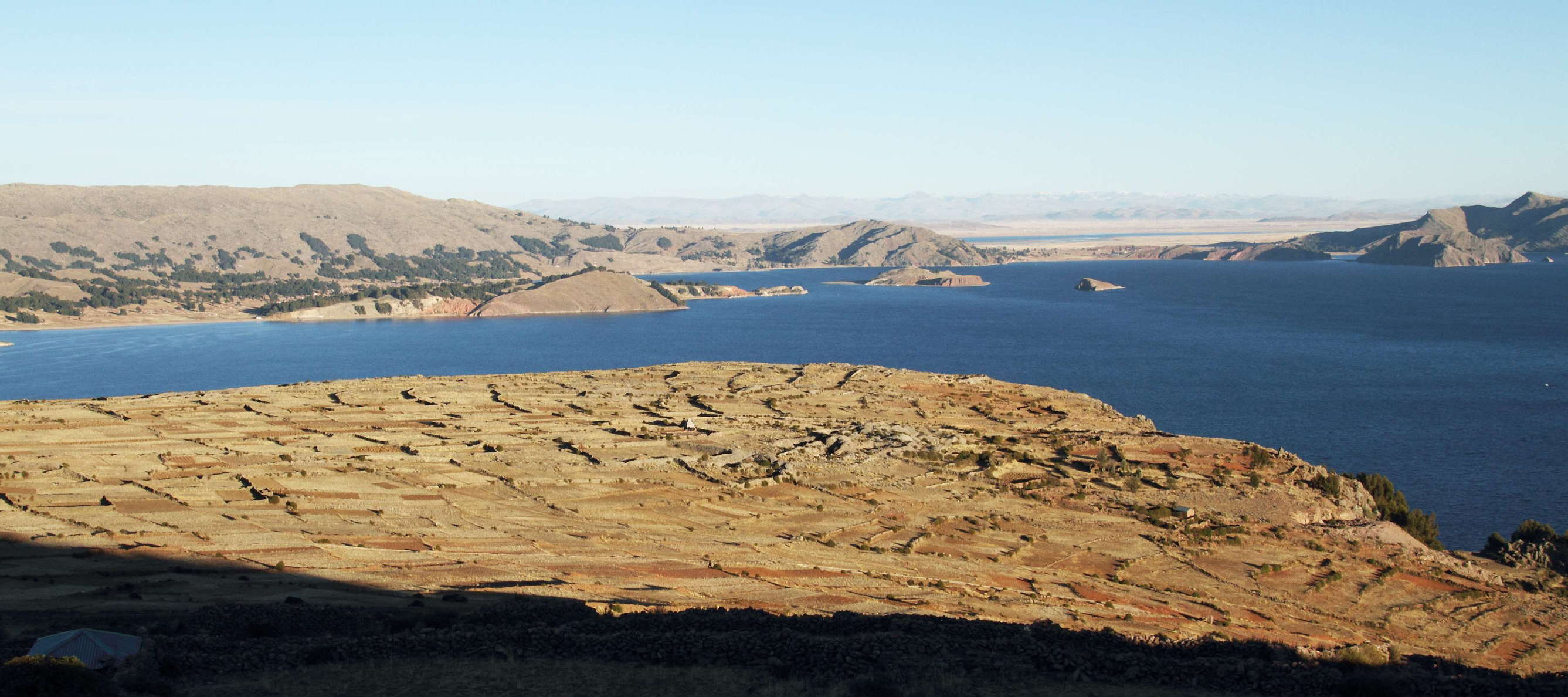 Isla Amantaní with Lago Titicaca