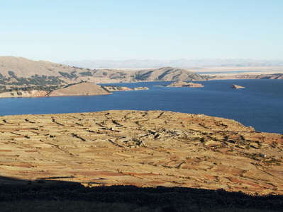 Isla Amantaní with Lago Titicaca