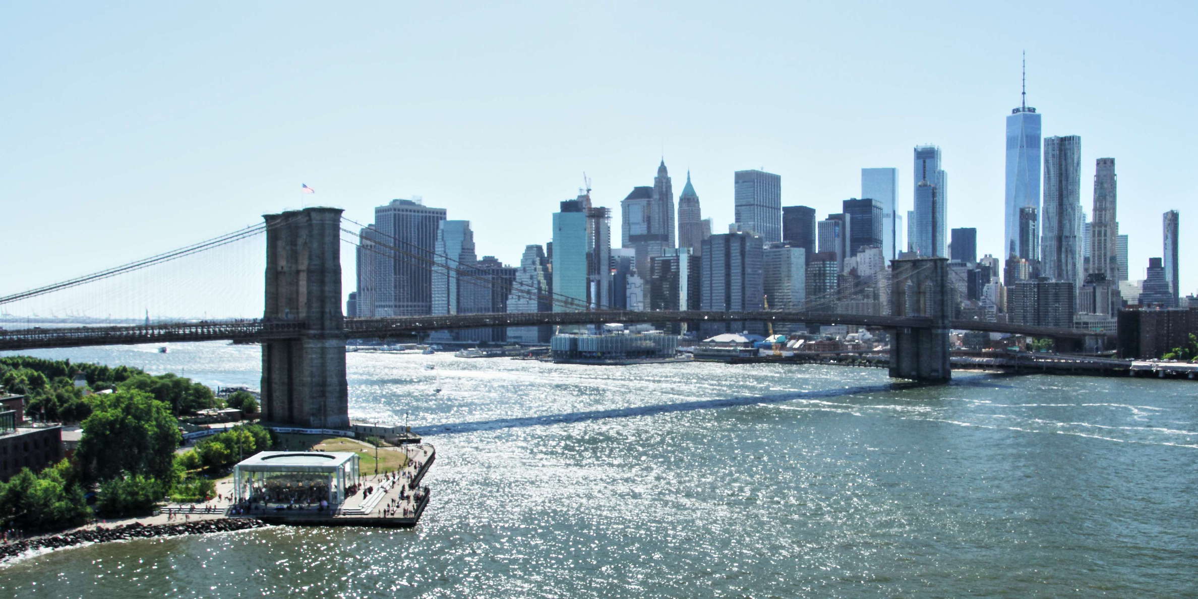 Brooklyn Bridge and Lower Manhattan
