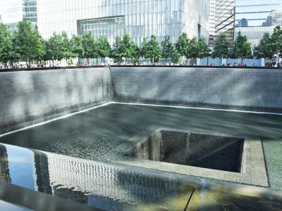 Lower Manhattan  |  North Pond of 9/11 Memorial