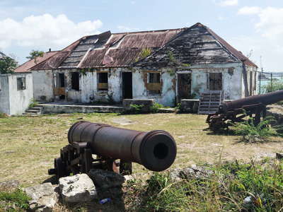 Fort James with cannon