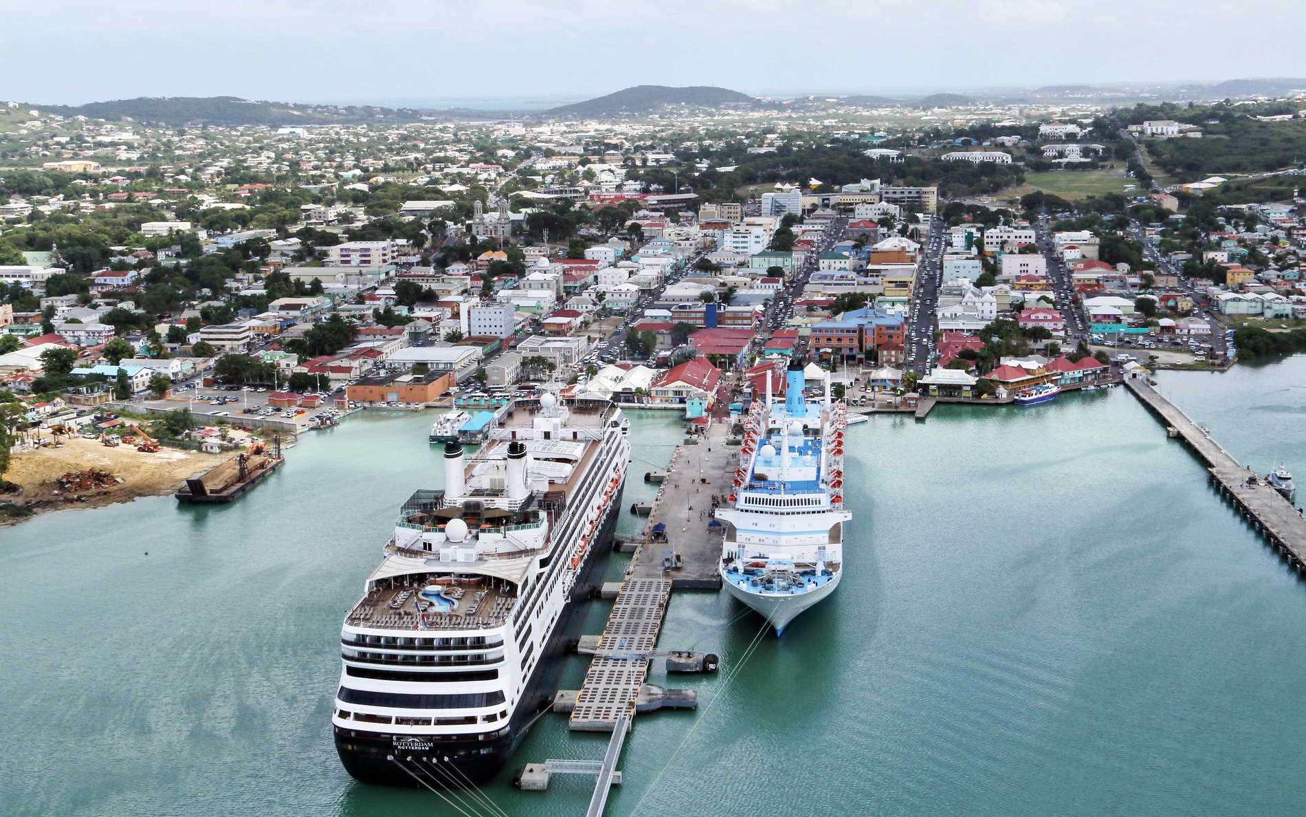 St. John's | Town centre with cruise ships