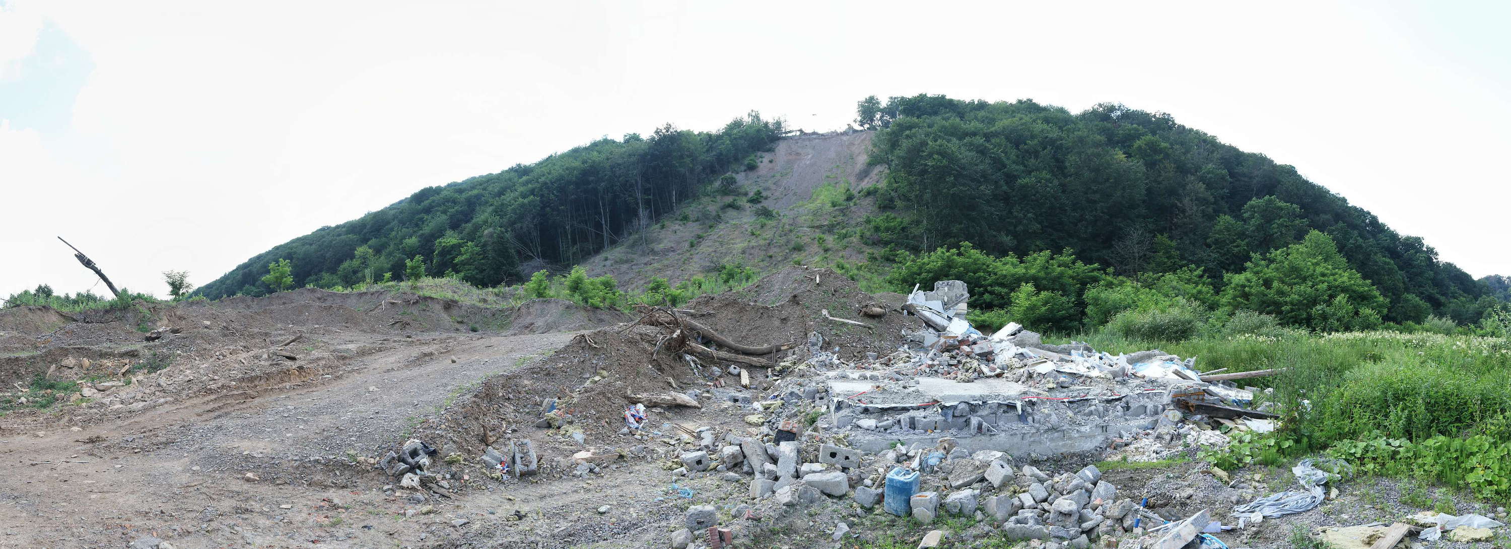 Kolchyno | Landslide with destroyed house