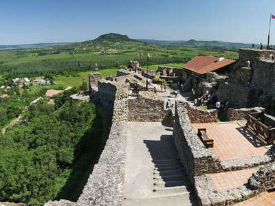 Szigligeti vár and Szent György-hegy | Panoramic view