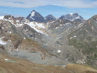 Martell Valley with Ortler Mountains