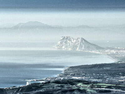 Gibraltar with Strait of Gibraltar