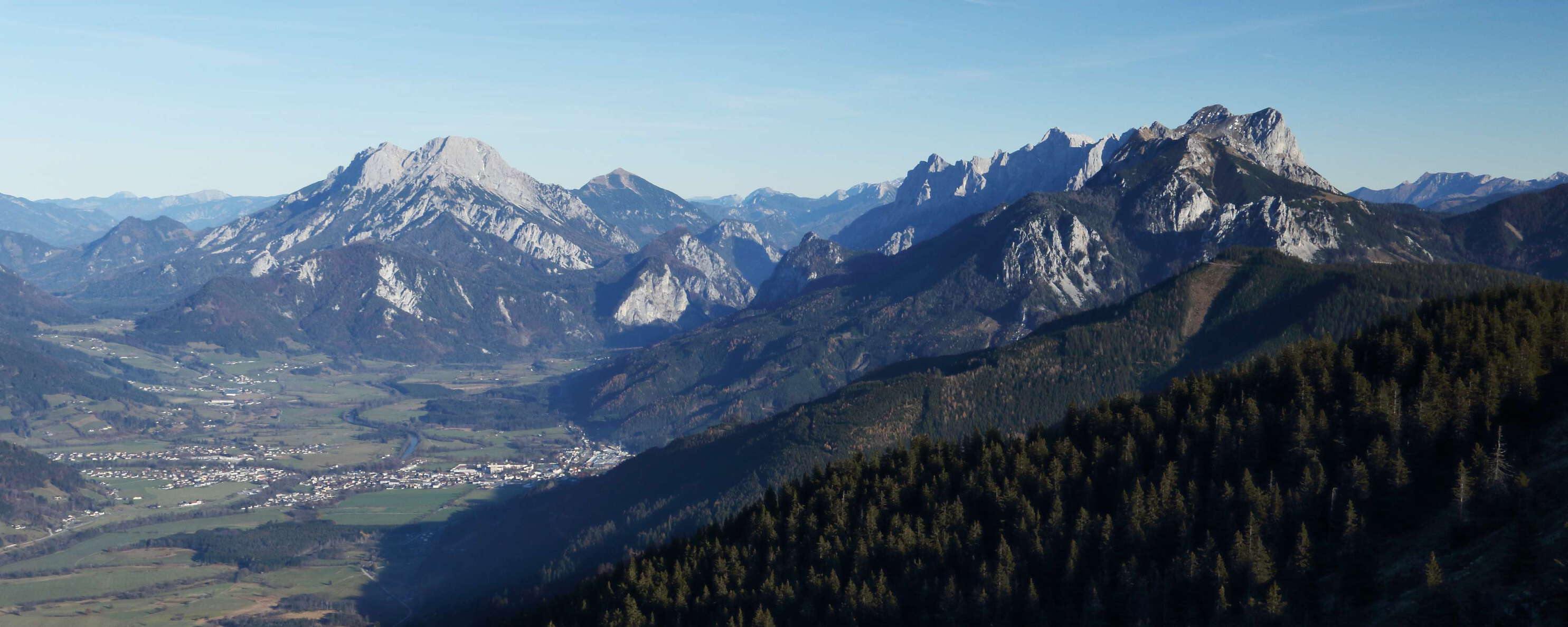 Admont Basin with Gesäuse and Ennstal Alps
