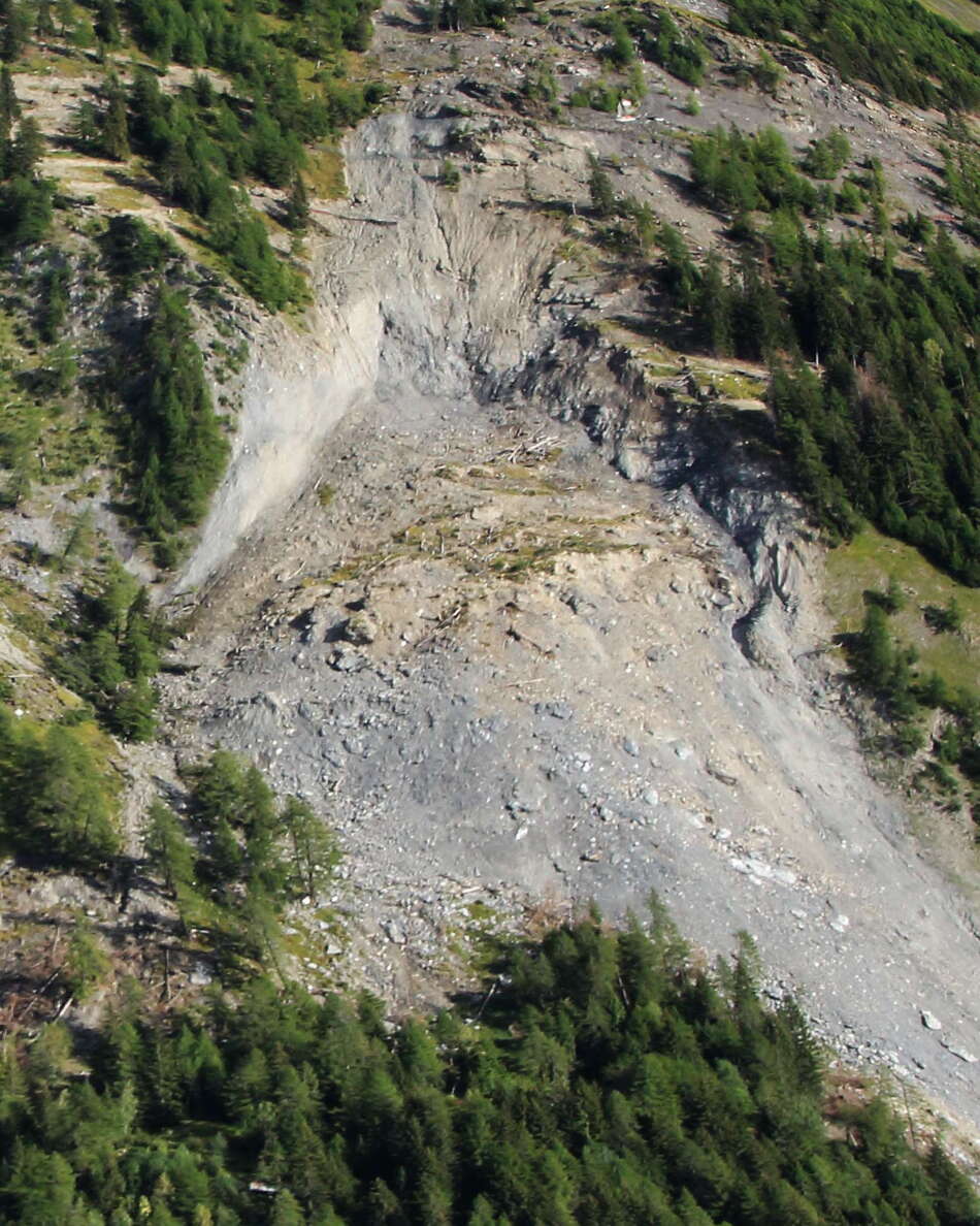 Entrèves | Landslide at Mont de la Saxe
