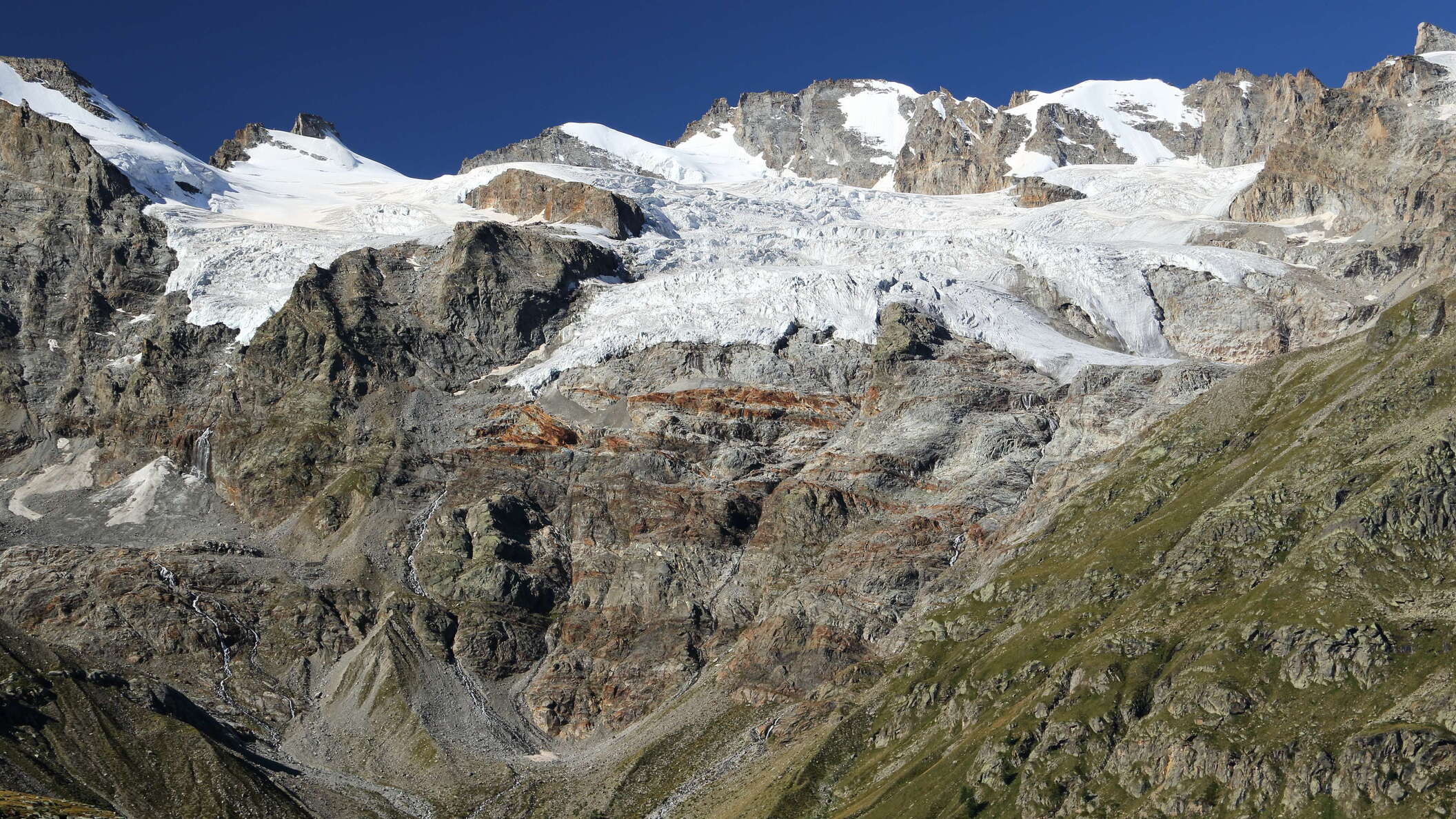 Tribolazione Glacier with Gran Paradiso