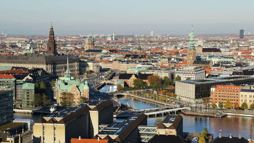 København | City centre with Christiansborg Slot