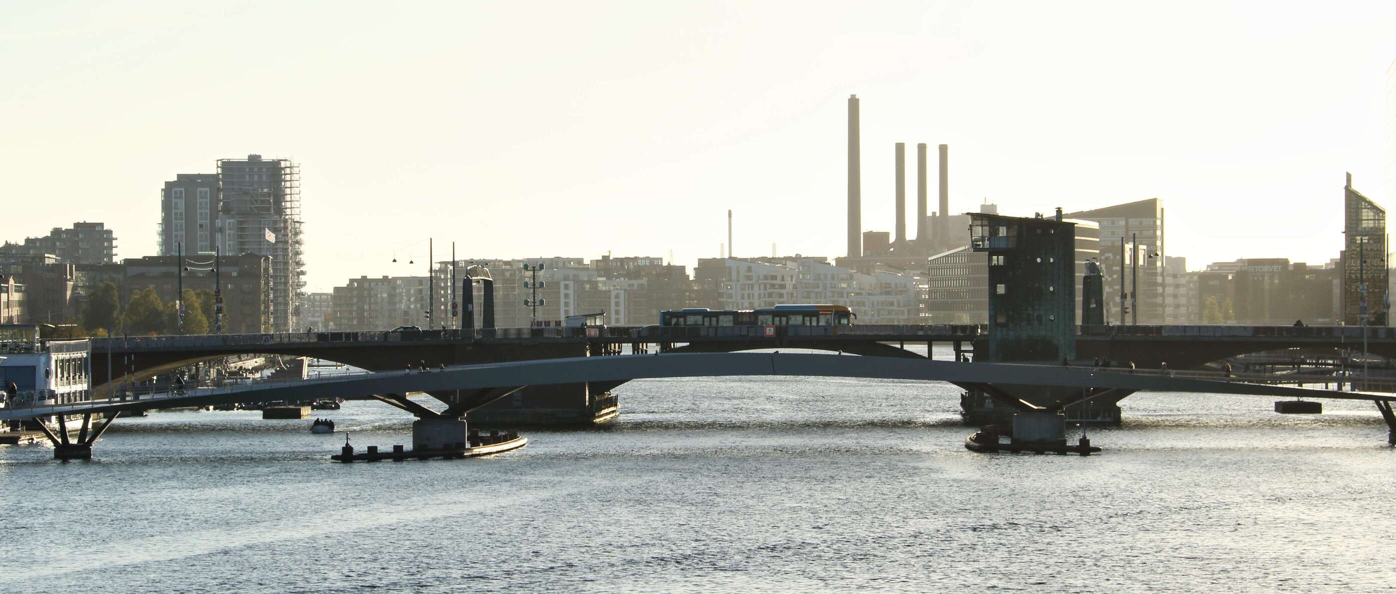 København | Inder Havnen with Lille Langebro and Langebro