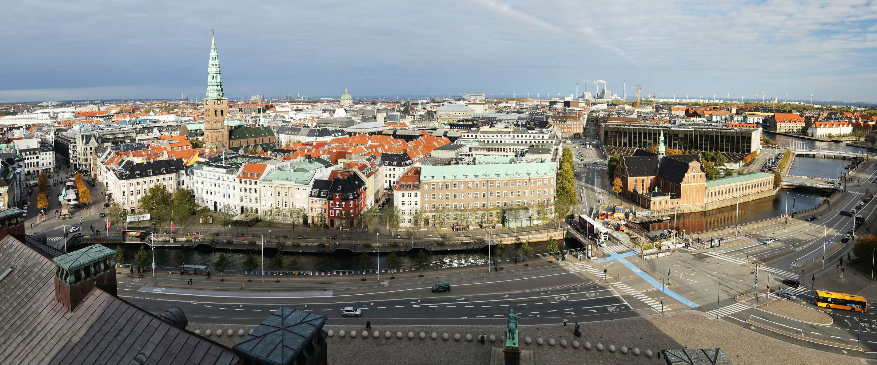 København panorama with Børsgraven