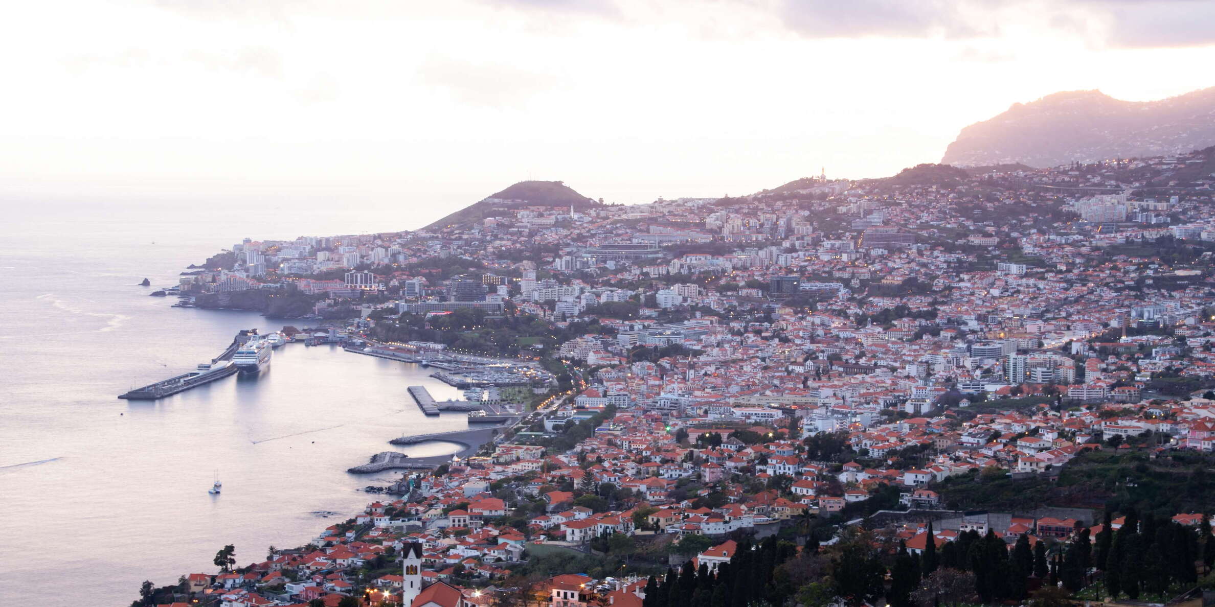 Funchal at sunset