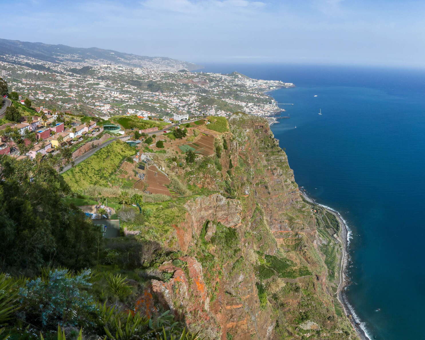 Cabo Girão and suburbs of Funchal