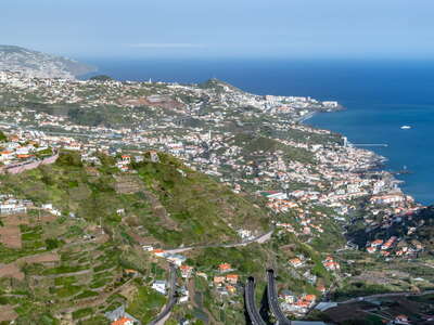Suburbs of Funchal with Câmara de Lobos